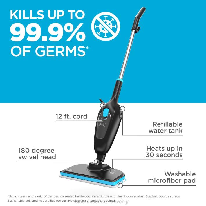 BLACK+DECKER klasična parna čistilna naprava 8B2Z112 čiščenje