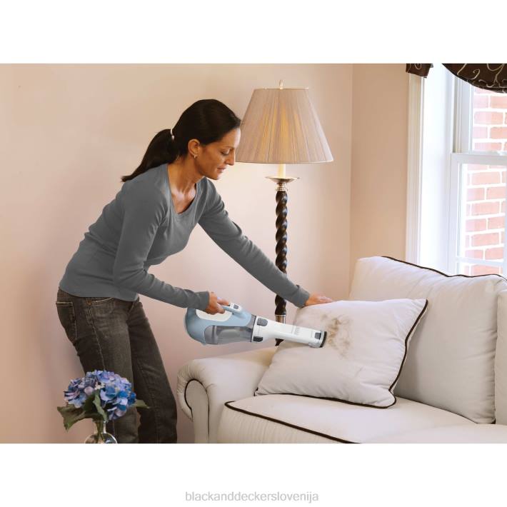 BLACK+DECKER Brezžični ročni sesalnik s 16 V max dustbuster s polnilnikom za stensko montažo in krtačo za reže 8B2Z14 čiščenje