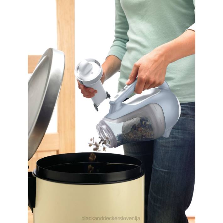 BLACK+DECKER Brezžični ročni sesalnik s 16 V max dustbuster s polnilnikom za stensko montažo in krtačo za reže 8B2Z14 čiščenje