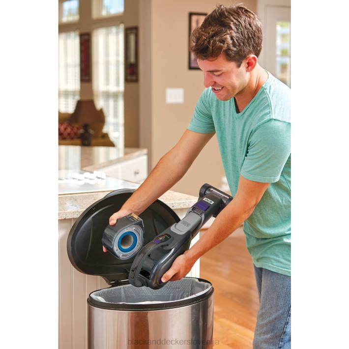 BLACK+DECKER brezžični palični sesalnik in ročni sesalnik za hišne ljubljenčke s tehnologijo smartech 8B2Z68 čiščenje