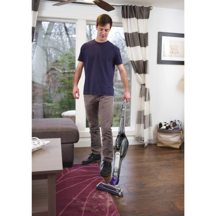 BLACK+DECKER brezžični palični sesalnik in ročni sesalnik za hišne ljubljenčke s tehnologijo smartech 8B2Z68 čiščenje