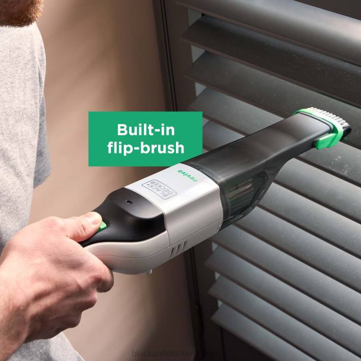 BLACK+DECKER brezžični ročni sesalnik reviva 8v max s polnilnim filtrom in krtačnim orodjem za reže 8B2Z10 čiščenje