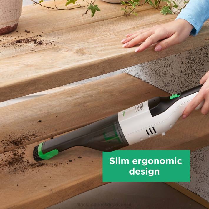 BLACK+DECKER brezžični ročni sesalnik reviva 8v max s polnilnim filtrom in krtačnim orodjem za reže 8B2Z10 čiščenje