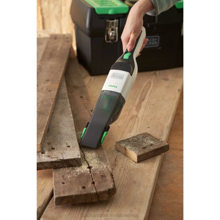 BLACK+DECKER brezžični ročni sesalnik reviva 8v max s polnilnim filtrom in krtačnim orodjem za reže 8B2Z10 čiščenje