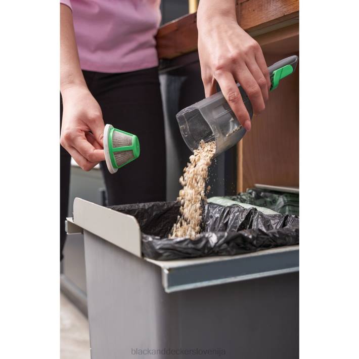 BLACK+DECKER brezžični ročni sesalnik reviva 8v max s polnilnim filtrom in krtačnim orodjem za reže 8B2Z10 čiščenje