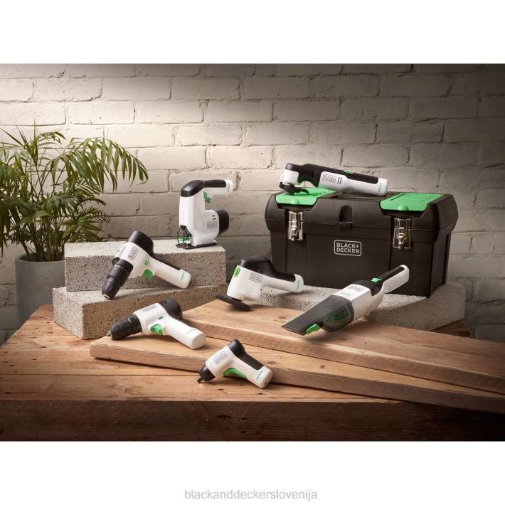 BLACK+DECKER brezžični ročni sesalnik reviva 8v max s polnilnim filtrom in krtačnim orodjem za reže 8B2Z10 čiščenje