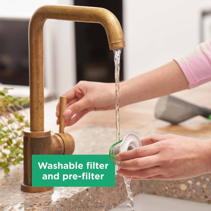 BLACK+DECKER brezžični ročni sesalnik reviva 8v max s polnilnim filtrom in krtačnim orodjem za reže 8B2Z10 čiščenje