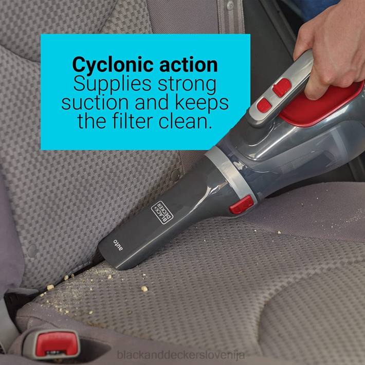 BLACK+DECKER dustbuster 12v max dc avtomobilski ročni sesalnik rdeč 8B2Z46 čiščenje