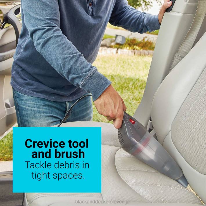 BLACK+DECKER dustbuster 12v max dc quickclean car ročni sesalnik siv 8B2Z51 čiščenje