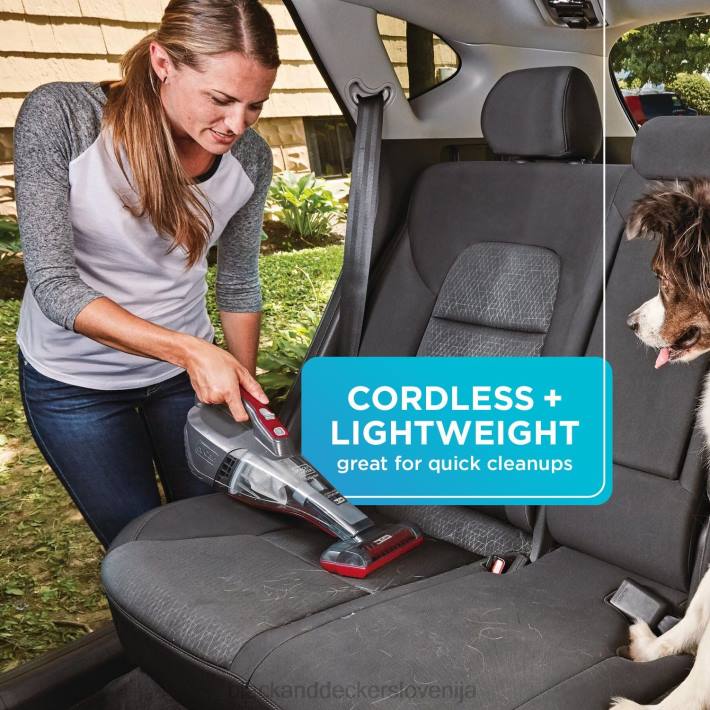 BLACK+DECKER dustbuster quickclean avtomobilski brezžični ročni sesalnik z motorno krtačo za oblazinjenje 8B2Z2 čiščenje