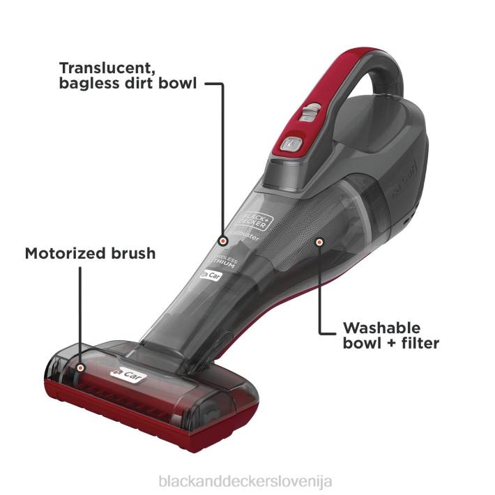 BLACK+DECKER dustbuster quickclean avtomobilski brezžični ročni sesalnik z motorno krtačo za oblazinjenje 8B2Z2 čiščenje