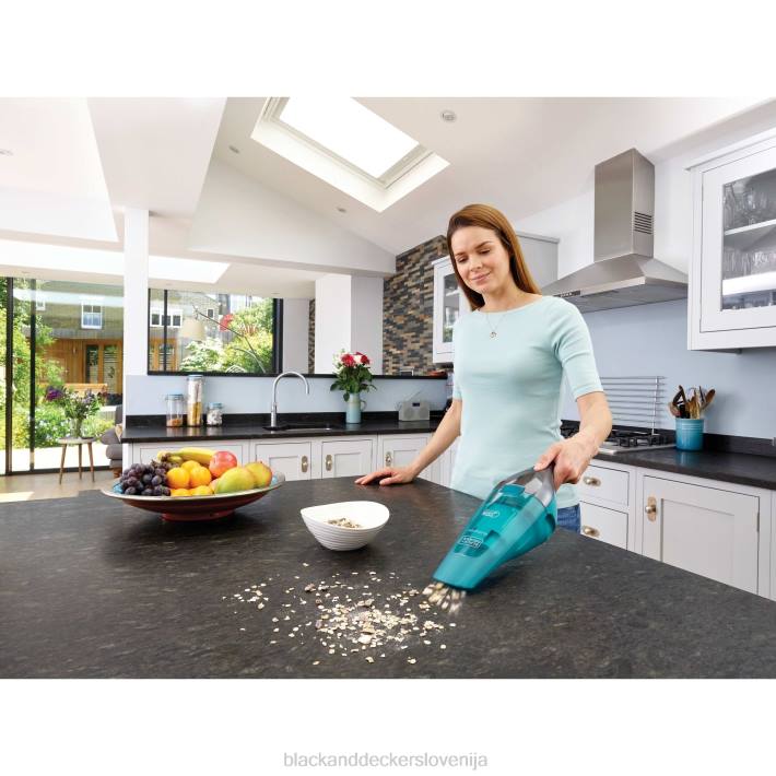 BLACK+DECKER dustbuster quickclean brezžični mokro/suhi ročni sesalnik turkizna 8B2Z61 čiščenje