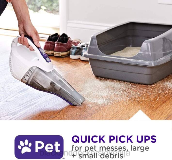 BLACK+DECKER dustbuster quickclean pet brezžični ročni sesalnik 8B2Z50 čiščenje