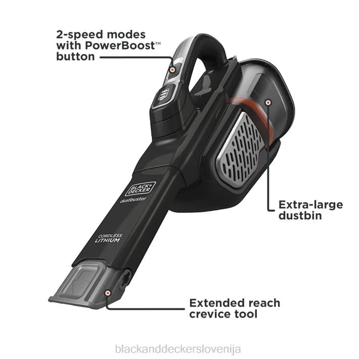 BLACK+DECKER dustbuster ročni brezžični sesalnik advancedclean black 8B2Z1 čiščenje