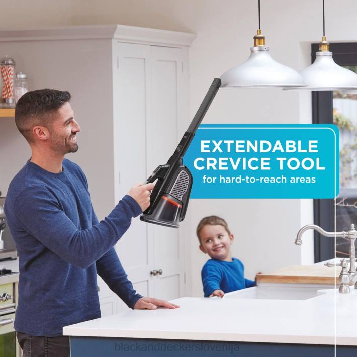 BLACK+DECKER dustbuster ročni brezžični sesalnik advancedclean black 8B2Z1 čiščenje