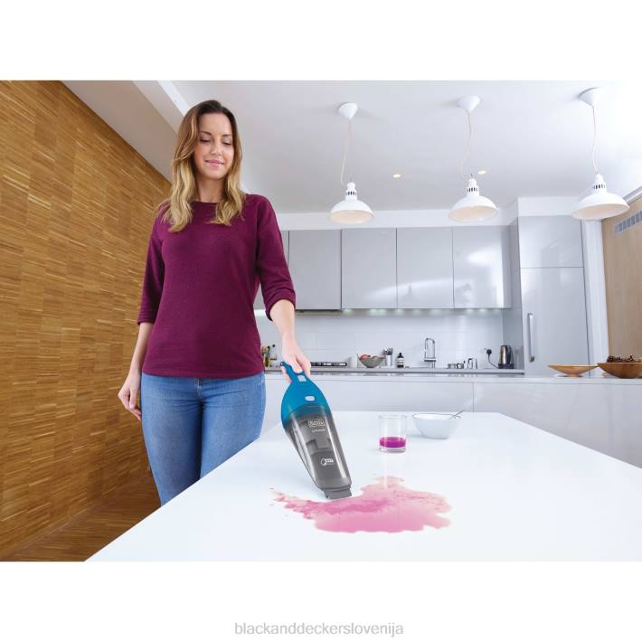 BLACK+DECKER dustbuster ročni brezžični sesalnik moder 8B2Z53 čiščenje