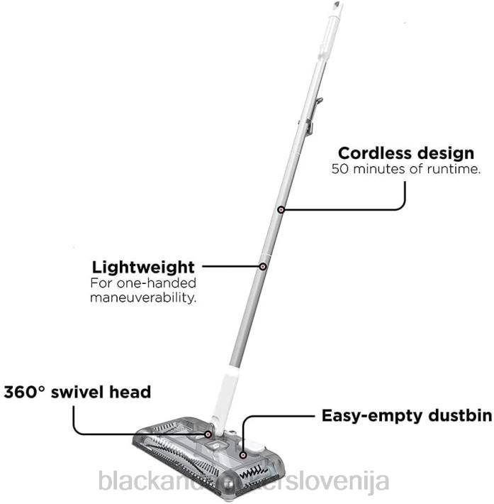 BLACK+DECKER pometač tal 50 minut delovanja 8B2Z99 čiščenje