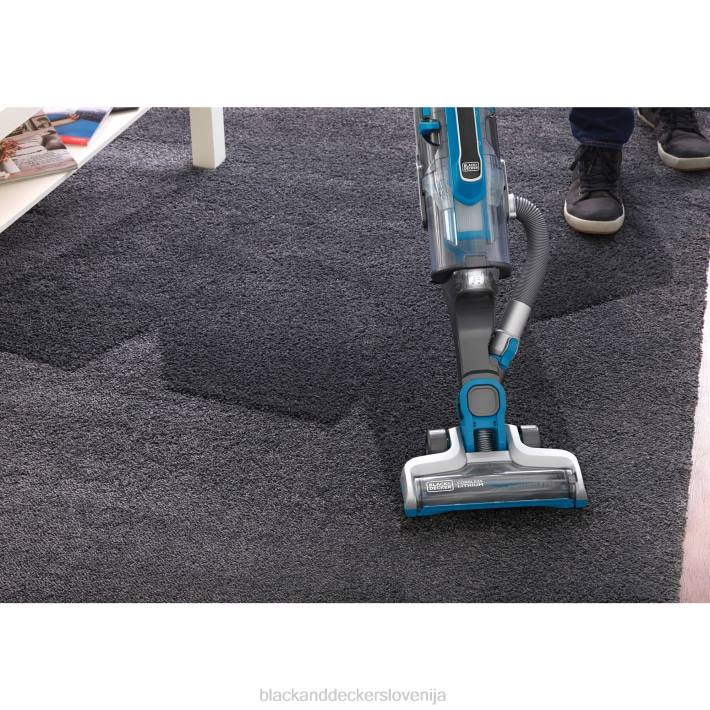 BLACK+DECKER powerseries pro brezžični sesalnik 2 v 1 moder 8B2Z98 čiščenje