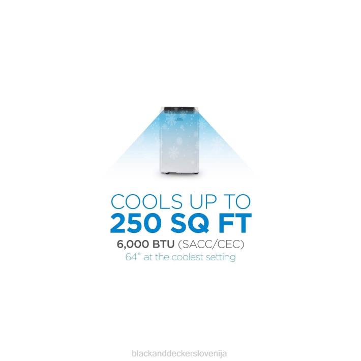 BLACK+DECKER prenosna klimatska naprava z daljinskim upravljalnikom Follow me 8B2Z193 dom in življenjski slog