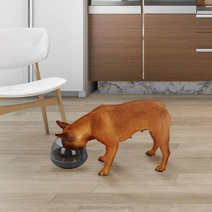 BLACK+DECKER Slow feeder rocking dogbowl ena velikost črna 8B2Z241 dom in življenjski slog