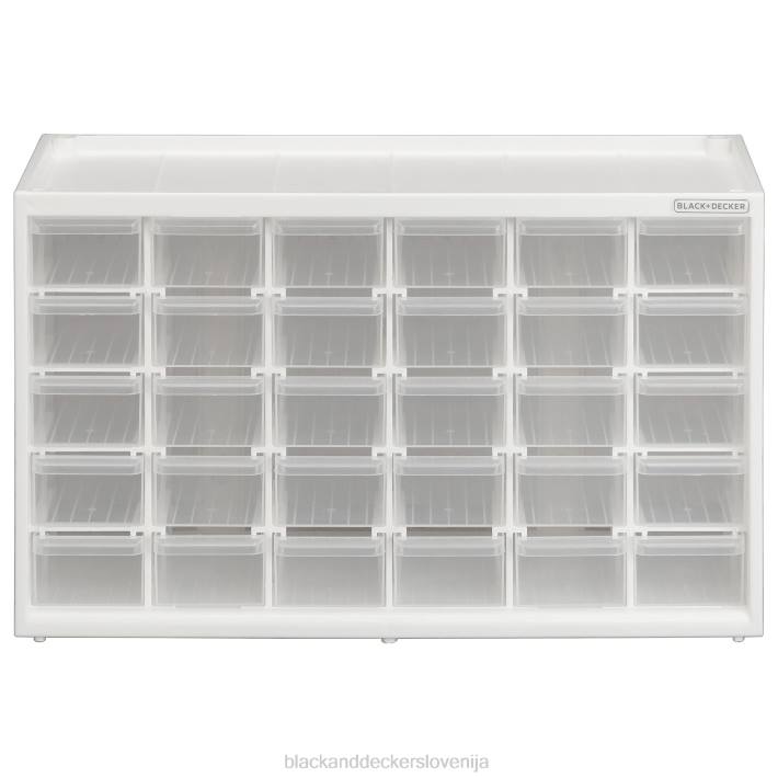 BLACK+DECKER organizator za shranjevanje majhen s 30 predali modularni sistem za shranjevanje, ki ga je enostavno zložiti 8B2Z124 dom in življenjski slog