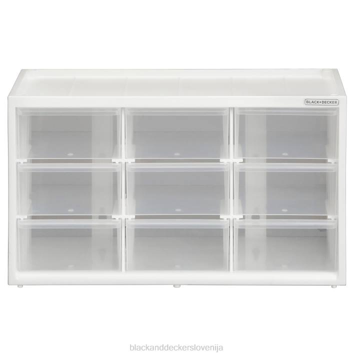 BLACK+DECKER organizator za shranjevanje velik modularni sistem za shranjevanje z 9 predali 8B2Z123 dom in življenjski slog