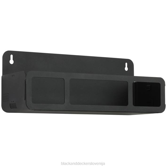 BLACK+DECKER črn viseči/magnetni regalni sistem-polica z nosilci 8B2Z128 dom in življenjski slog