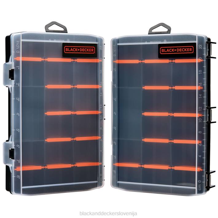 BLACK+DECKER več kot škatla za organizatorje majhnih delov z razdelilniki 8B2Z142 dom in življenjski slog