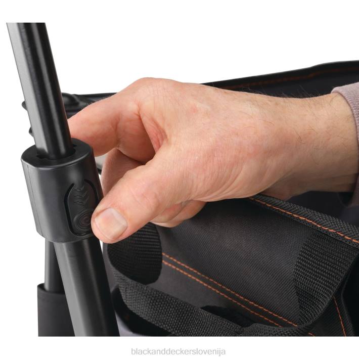 BLACK+DECKER zložljiv voziček za shranjevanje zložljiv pomožni vagon drži do 176 lbs. Črna 8B2Z131 dom in življenjski slog