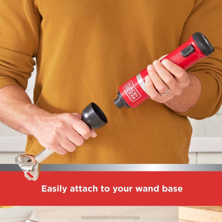 BLACK+DECKER komplet kuhinjskega paličnega mešalnika rdeče barve 8B2Z253 kuhinja