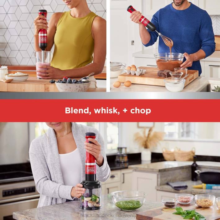 BLACK+DECKER kuhinjska palica 3 kit brez shranjevanja rdeča 8B2Z259 kuhinja