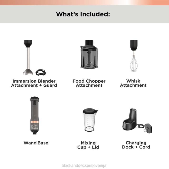 BLACK+DECKER kuhinjska palica 3 kit brez shranjevanja siva 8B2Z261 kuhinja