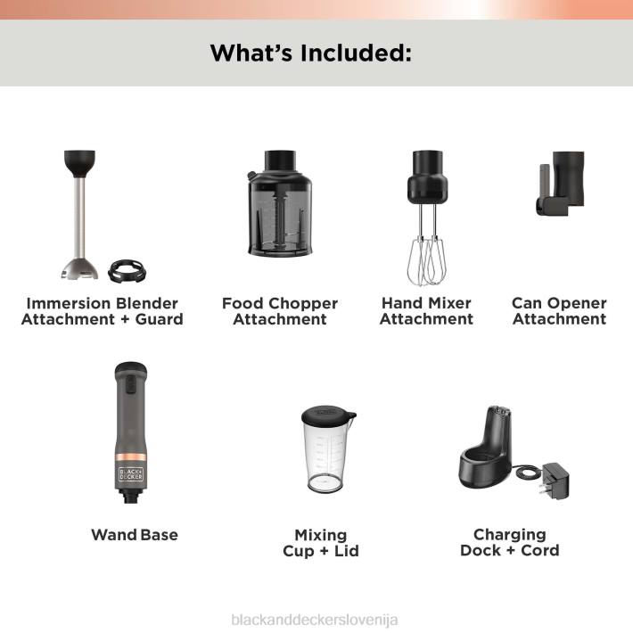 BLACK+DECKER kuhinjska palica 4 kit siva 8B2Z264 kuhinja