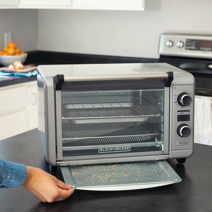 BLACK+DECKER crisp'n bake air fry digitalna konvekcijska namizna pečica 8B2Z380 kuhinja