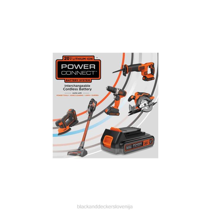BLACK+DECKER 20v max litijeva 12-palčna kompaktna kosilnica 3-v-1 8B2Z414 na prostem