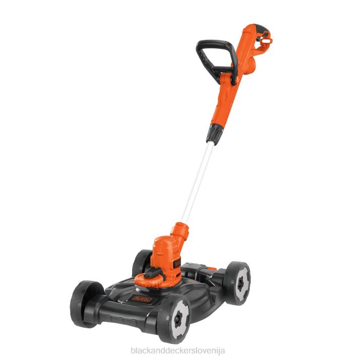 BLACK+DECKER 3-v-1 trimer/obrezovalnik robov in kosilnica za travo 6,5-amperska 12-palčna žična 8B2Z416 na prostem