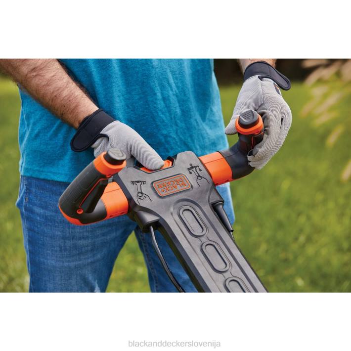 BLACK+DECKER električna vrtna kosilnica 10-amp 15-palčna na kabel 8B2Z427 na prostem