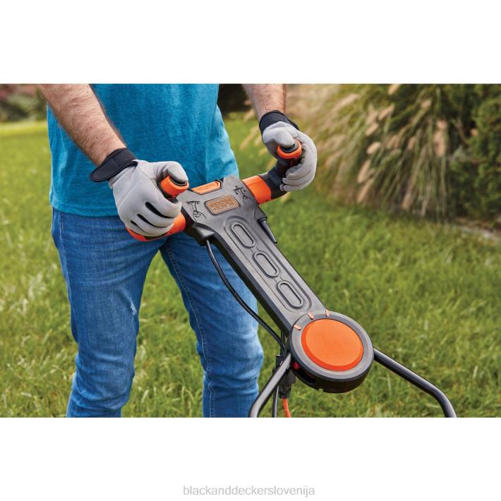 BLACK+DECKER električna vrtna kosilnica 10-amp 15-palčna na kabel 8B2Z427 na prostem