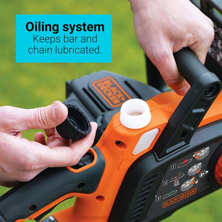 BLACK+DECKER 40v max akumulatorska motorna žaga samo 12 in. 8B2Z391 na prostem