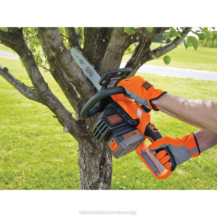 BLACK+DECKER 40v max akumulatorska verižna žaga 12-palčna 8B2Z390 na prostem