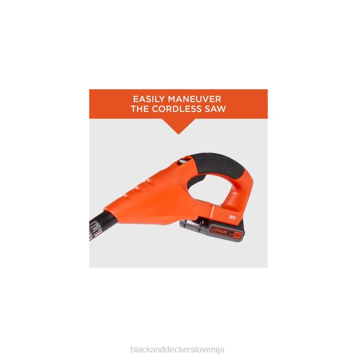 BLACK+DECKER Samo 8-palčno žago z največjo napetostjo 20 V 8B2Z396 na prostem