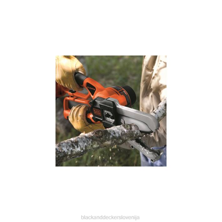 BLACK+DECKER Samo akumulatorska verižna žaga z strižnikom aligatorjem največ 20 V 8B2Z405 na prostem