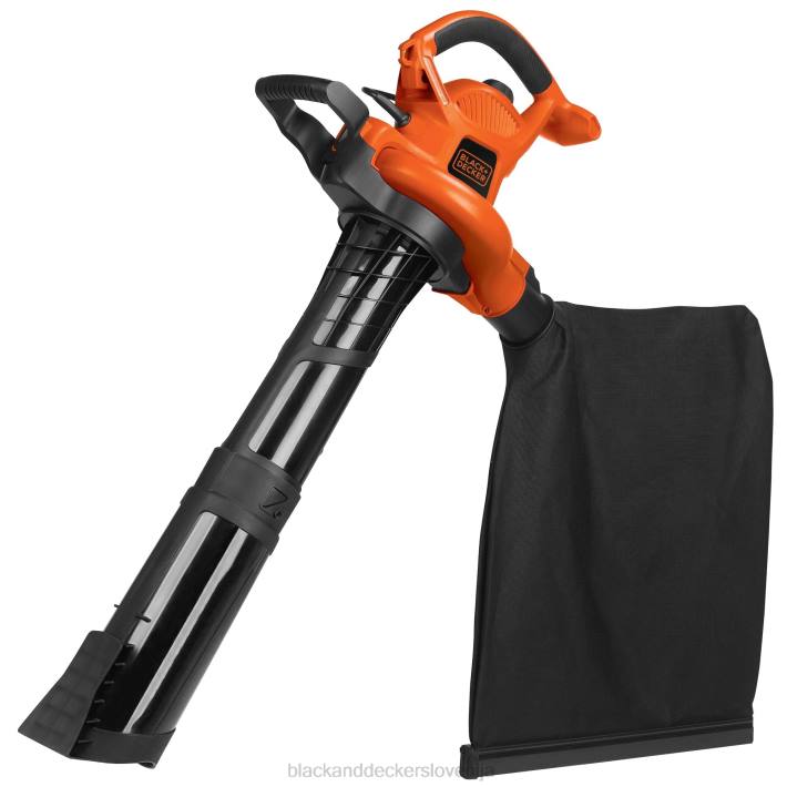 BLACK+DECKER 12 A visoko zmogljiv puhalnik/vakuumski/mulčer 8B2Z446 na prostem