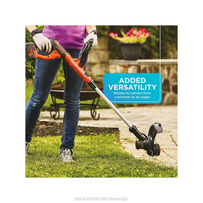 BLACK+DECKER Kombinacija obrezovalnika/obrezovalnika robov in pometala z največjo napetostjo 40 V 8B2Z440 na prostem