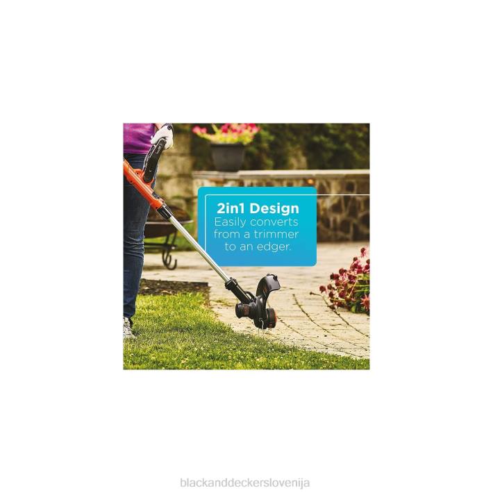 BLACK+DECKER Kombinirani komplet za prirezovanje/pometanje z litijevimi vrvicami največ 40 V 8B2Z441 na prostem