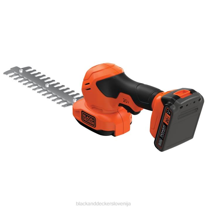 BLACK+DECKER 20v max powerconnect 3/8 in. Komplet akumulatorskih strižnih grmičevja 8B2Z511 na prostem