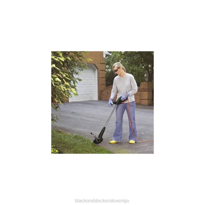 BLACK+DECKER 3,5-amperski 12-palčni električni trimer/obrezovalnik robov 8B2Z519 na prostem