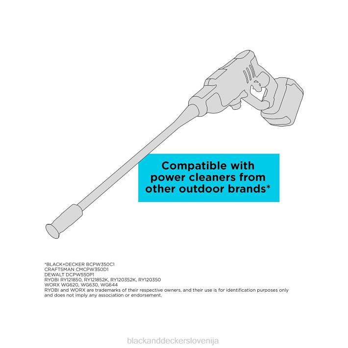 BLACK+DECKER vrečka za vodo bela 8B2Z474 na prostem