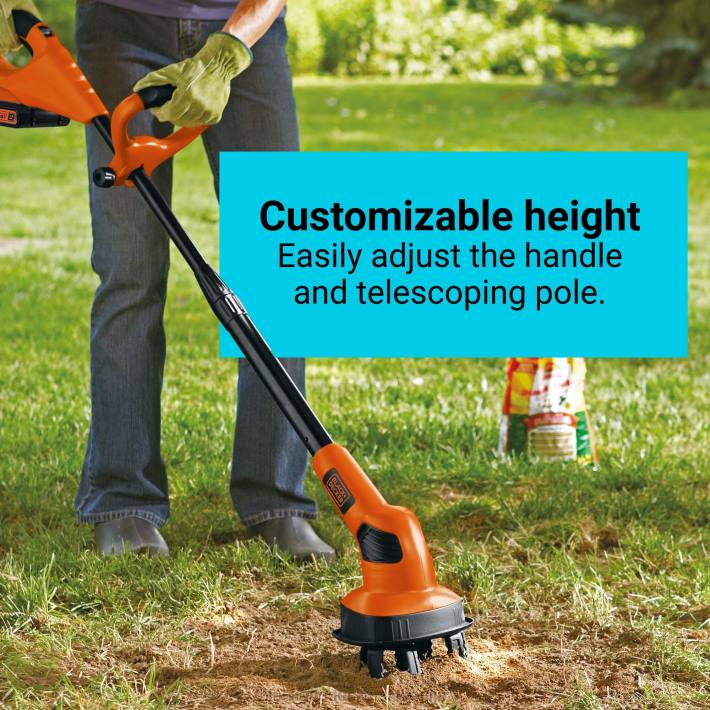 BLACK+DECKER 20 V max powerconnect brezžična vrtna freza samo orodje komplet 8B2Z412 na prostem