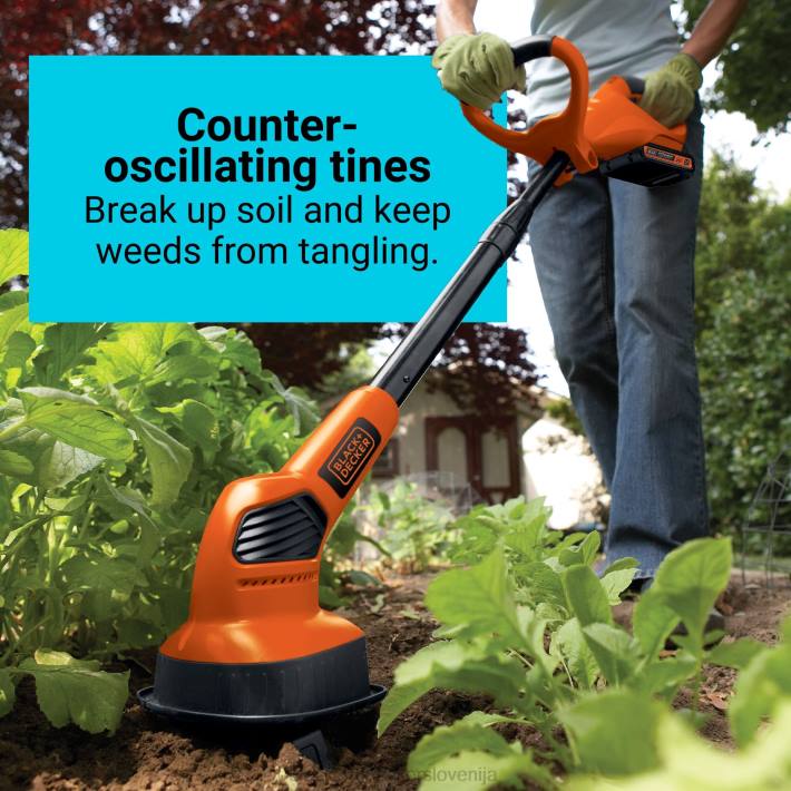 BLACK+DECKER 20 V max powerconnect brezžična vrtna freza samo orodje komplet 8B2Z412 na prostem